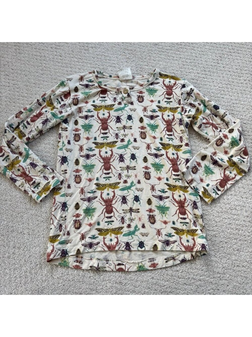 Kate Quinn the woods insects long sleeve Henley shirt